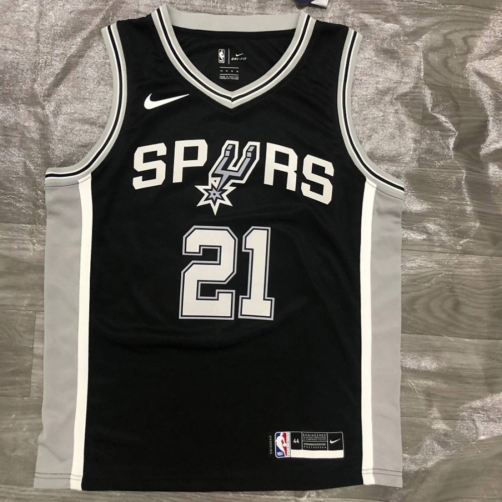 Men's San Antonio Spurs Tim Duncan #21 Black 2020/21 Swingman Jersey - Icon Edition-Pro Kit Vault | Brand New 26/27 Sports Jerseys